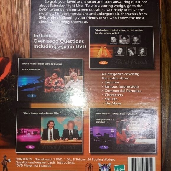 Milton Bradley Trivial Pursuit: SNL Saturday Night - Picture 3 of 9